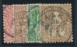 O SUISSE - O - N°38/41 - Le N°41 Signé - TB - 1843-1852 Federal & Cantonal Stamps