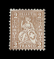 * SUISSE - * - N°42A Presque ** - TB - 1843-1852 Kantonalmarken Und Bundesmarken