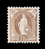 ** SUISSE - ** - N°80 - 3F Bistre - TB - 1843-1852 Poste Federali E Cantonali