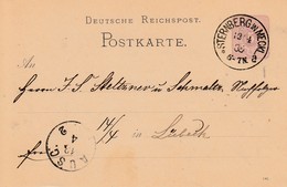 EP Michel P 10 Obl STERNBERG IN MECKL. Du 13.4.85 Adressé à Lübeck - Briefe U. Dokumente