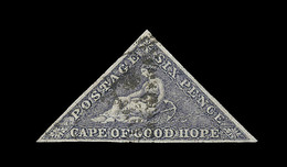 O CAP DE BONNE ESPERANCE - O - N°5a - 6p Violet Gris - TB - Cap De Bonne Espérance (1853-1904)