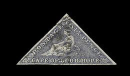 O CAP DE BONNE ESPERANCE - O - N°5a - 6p Violet Gris - TB - Kap Der Guten Hoffnung (1853-1904)