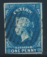 O CEYLAN - O - N°1A - 1p. Bleu - TB/SUP - Ceylon (...-1947)