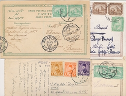 CP EGYPTE - CP - Entre 1898/1927 - 11 Cartes Affr. Et Obl. Variés + 19 Cartes Neuves Même Période - TB - Sonstige & Ohne Zuordnung