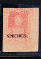 * HAWAÏ - * - N°6 - 13c Rouge - Surch "Specimen" - CDF - Signé TB - Hawaï