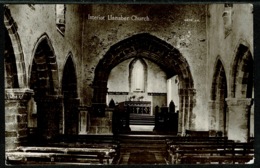 Ref 1293 - Early Real Photo Postcard - Interior Of Llanaber Church Merionethshire Wales - Merionethshire