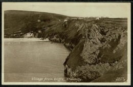 Ref 1293 - 1952 Postcard - Village From Cliffs - Rhossilly Glamorgan Wales - Glamorgan