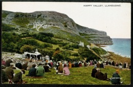 Ref 1293 - Early Coloured Postcard - Happy Valley Llandudno Caernarvonshire Wales - Caernarvonshire