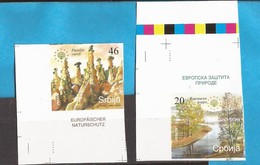 2008  253-4 EUROPA PROTECTION NATURA TEUFELSSTADT VLASINA SERBIA SRBIJA  SERBIEN JUGOSLAVIJA  RRR IMPERFORATE MNH SELTEN - Protection De L'environnement & Climat