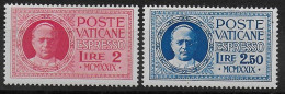 VATICAN - 1929 - EXPRES YVERT N° 1/2 ** MNH - COTE = 135 EUR. - Ongebruikt