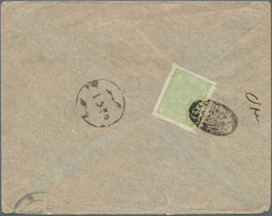 Afghanistan: 1924, Cover From "OELSNITZ 18.7.24" Via India To Kabul On Reverse Afghnian 30 P Green. - Afganistán