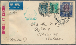 Birma / Burma / Myanmar: 1937,1940,three Censored Covers 1) Inland Cover From PYUNTAZA 15-4-37 With - Myanmar (Burma 1948-...)