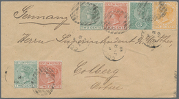 Ceylon / Sri Lanka: 1899/1905: Two Interesting And Attractive Covers From Colombo To Europe, With 18 - Sri Lanka (Ceylon) (1948-...)
