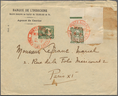 Französisch-Indochina: 1932. Envelope Addressed To Paris Bearing Indo- China SG 147, 8c Olive And SG - Lettres & Documents