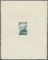 Französisch-Indochina: 1943. Green Colored épreuve D'artiste In A NON-ISSUED DESIGN For The Stamp "P - Brieven En Documenten