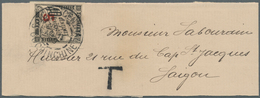 Französisch-Indochina - Portomarken: 1905. News-Band Wrapper Addressed To Saigon Bearing Indo-China - Timbres-taxe