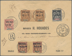 Französisch-Indochina - Postämter In Südchina: Hoi-Hao, 1905. Registered Envelope Addressed To Paris - Otros & Sin Clasificación