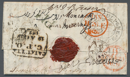 Indien - Vorphilatelie: 1825 BHAUGULPORE: Entire Letter Sent By 'Lt. George Fraser At Bhaugulpore' T - ...-1852 Prephilately