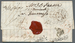 Indien - Vorphilatelie: 1825 BHAUGULPORE: Entire Letter Sent By 'Lt. George Fraser At Bhaugulpore' T - ...-1852 Prephilately