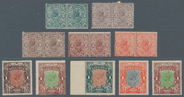 Indien: 1925 DELHI SPECIMEN: Set Of 15 KGV. Specimen Stamps 2a. And 1r., Including A Complete Set Of - 1852 District De Scinde