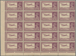 Indien: 1940-41, KGVI. 4a., 6a., 8a. And 12a. Each As Marginal Block Of 40, The 6a., 8a. And 12a. As - 1852 Sind Province