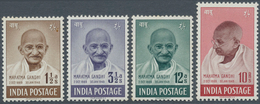 Indien: 1948 GANDHI Complete Set, Mint Never Hinged, Small Values With Minor Imperfections As Few To - 1852 Provincie Sind