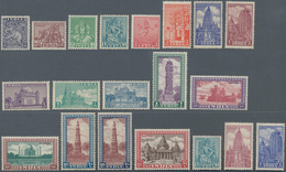 Indien: 1949, 3Ps - 15R, Heritage Buildings, Complete Set Mnh. 10Rs In 2 Different Colours. In Addit - 1852 Provincie Sind
