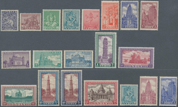 Indien: 1949, 3Ps - 15R, Heritage Buildings, Complete Set Mnh. 10Rs In 2 Different Colours. In Addit - 1852 Provincia De Sind