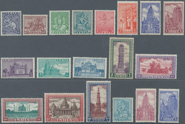 Indien: 1949, 3 Ps - 15 R, Heritage Buildings, Complete Set Mnh., 1 R With Gum Faults. In Addition 1 - 1852 Provincie Sind