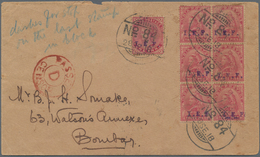 Indien - Feldpost: 1918 I.E.F.: Cover From The Indian F.P.O. 84 In Nasiriya, IRAQ To Bombay, Franked - Military Service Stamp