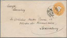 Indien - Ganzsachen: 1909 Destination LUXEMBURG: Postal Stationery Envelopes 2a6p. Used From Kottar - Unclassified