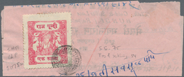 Indien - Feudalstaaten: BUNDI 1940 Sacred Cows 1a. Rose, Inscr. Type H, Perf 11, Used On Folded Lett - Autres & Non Classés