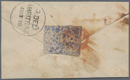 Indien - Feudalstaaten: JAMMU & KASHMIR 1867: Two Part Covers Franked By ½a. Ultramarine, One Tied B - Autres & Non Classés