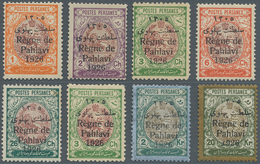 Iran: 1926, Eight Values On Thin Paper, All Mint, 26 Ch. Thin, A Scarce Offer - Irán