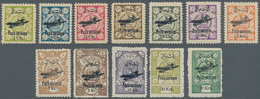 Iran: 1928/1929, Airmails, 1ch.-30kr., Complete Set Of Twelve Values, Fresh Colours, Mint Original G - Iran