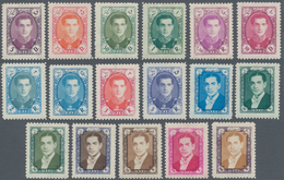 Iran: 1957/1958, Definitives, 5d.-200r., Complete Set Of 17 Values, Mint Original Gum. - Iran