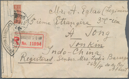 Japanische Besetzung  WK II - China - Zentralchina / Central China: 1940, Registered And Censored Co - 1943-45 Shanghái & Nankín