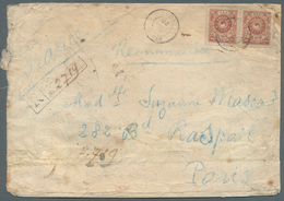 Korea: 1905. Registered Rice Paper Envelope (opening Faults, Creased And Toned) Addressed To Paris B - Korea (...-1945)