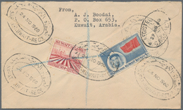 Kuwait: 1960 Two Registered Covers To MALTA, One From Safat, Kuwait To Zebbug, Malta Franked On Back - Koeweit