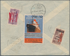 Libanon: 1929 Airmail Cover From Beyrouth To Piraeus, Greece By Beyrouth-Athens Flight, Franked On F - Lebanon