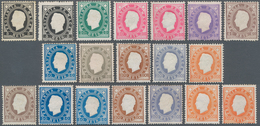 Macau: 1888, King Louis Definitives: Perf. 12 1/2 R.-300 R. Cpl. Set Unused Mounted Mint, But 50 R., - Otros & Sin Clasificación