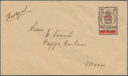 Macau: 1911, 1 A./5 R. Tied "MACAU 21 OUT 11"" To Unsealed Envelope Endorsed "bookpost" Used Local T - Autres & Non Classés