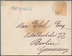 Malaiische Staaten - Straits Settlements: 1879, 8c. Orange-yellow With Perfin "RS&C", Single Frankin - Straits Settlements