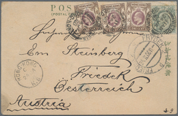 Malaiische Staaten - Straits Settlements: 1906, "VICTORIA HONG-KONG" Double Circle Postmark On Three - Straits Settlements