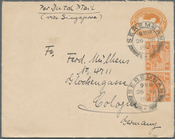 Malaiische Staaten - Negri Sembilan: 1931 SEREMBAN: Fed. Malay States Postal Stationery Envelope 4c. - Negri Sembilan