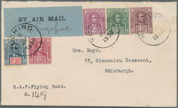 Malaiische Staaten - Sarawak: 1930, KUCHING 5 JUL 1930, Airmail Letter By "R.A.F. Flying Boat S 1419 - Otros & Sin Clasificación