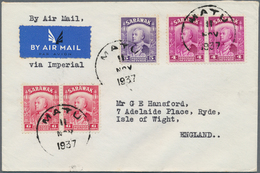 Malaiische Staaten - Sarawak: 1937, MATU: Sir Charles Vyner Brooke 5c. Violet And Pars Of 4c. Bright - Autres & Non Classés
