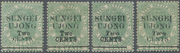 Malaiische Staaten - Sungei Ujong: 1891, "SUNGEI UJONG Two CENTS" Overprinted Complete Set Of Four V - Autres & Non Classés
