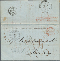 Niederländisch-Indien: 1847, Folded Business Letter From BATAVIA With Oval "ZEEBRIEF FRANCO" To Brit - Netherlands Indies