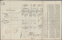 Niederländisch-Indien: 1849, Entire Folded Printed Matter Price List "Een Vel Druks" With Dater BATA - Netherlands Indies